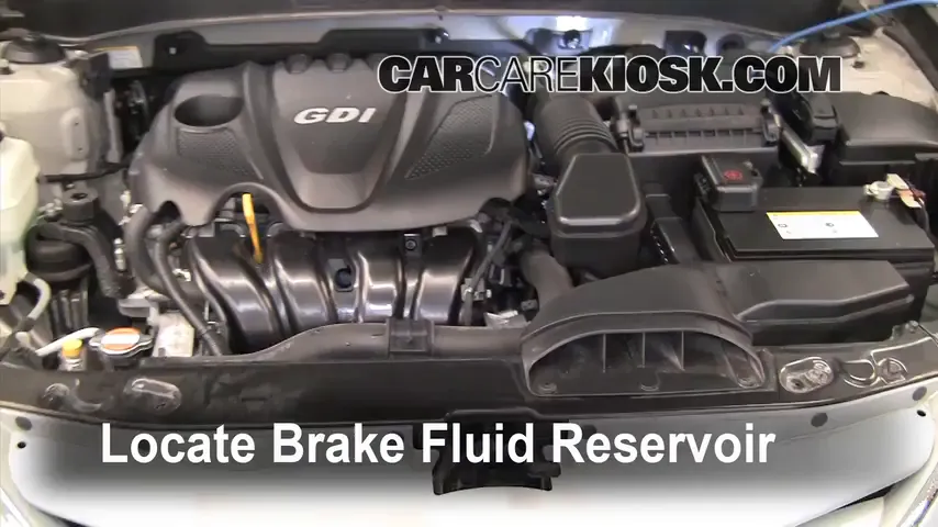 2011 Hyundai Sonata GLS 2.4L 4 Cyl. Brake Fluid Check Fluid Level